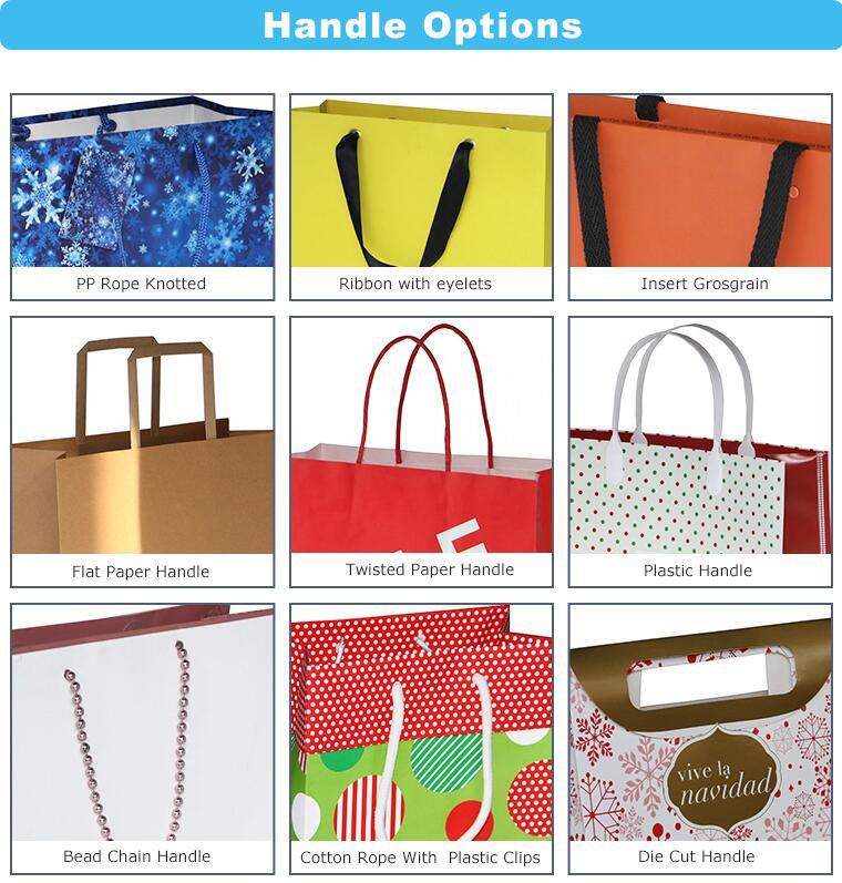 Handle Options Of Custom Paper Bag Handle Options Of Custom Paper Bag